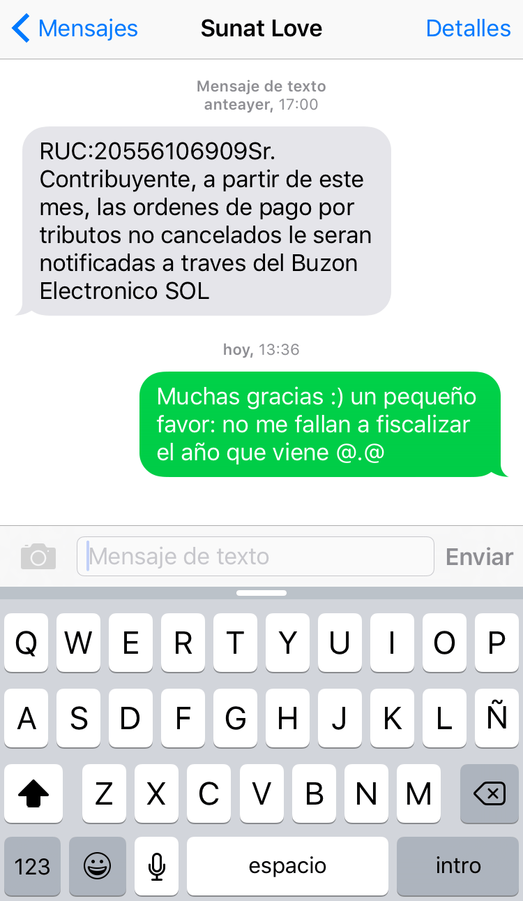 notificación electrónica