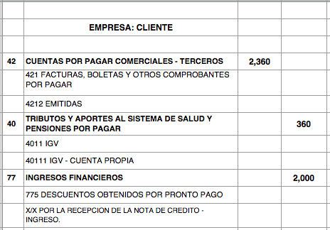 Asiento contable devolucion de impuestos