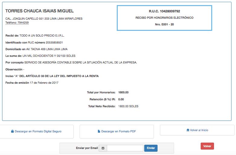 Cómo emitir un Recibo por Honorario Electrónico? - Noticiero Contable