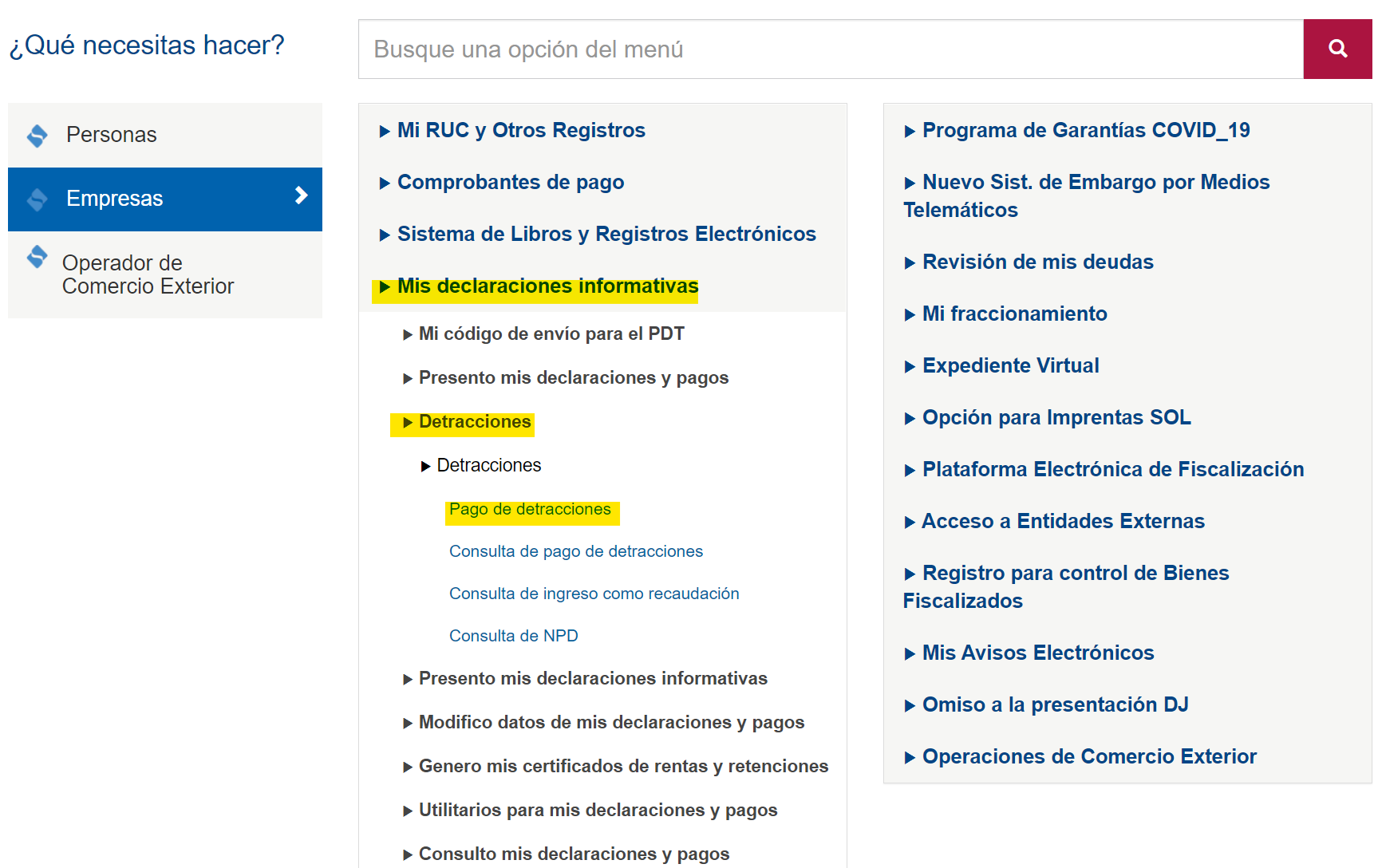 Pago detracciones Clave Sol