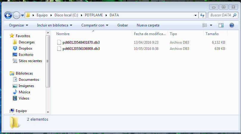 copia de seguridad plame