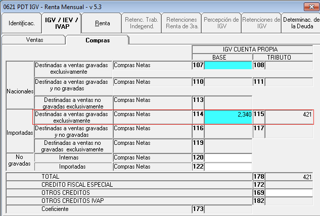 igv no domiciliado en el registro de compras electrónico