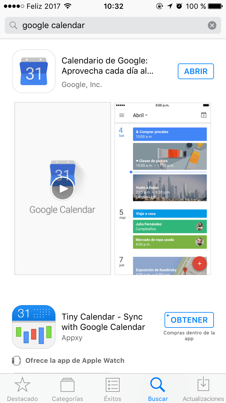 app google calendar