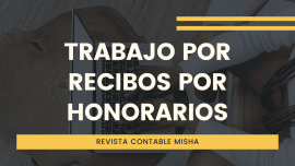 trabajo por recibos por honorarios