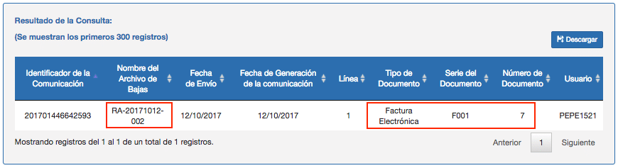 baja mediante clave sol