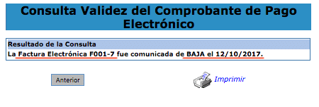 verificacion de baja de comprobante de pago