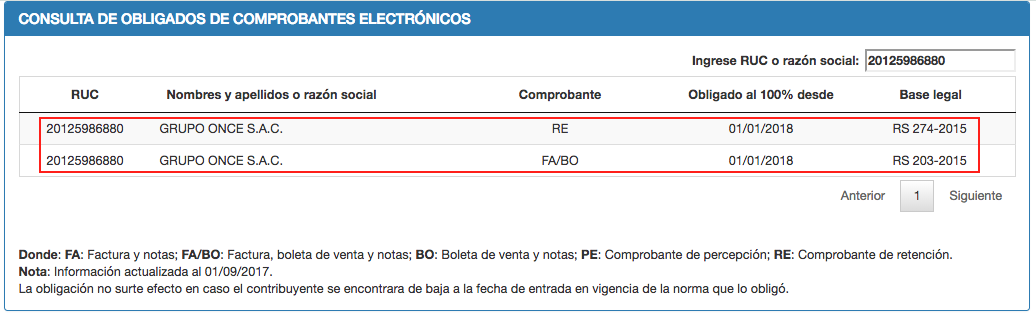 Consulta la validez del comprobante de pago