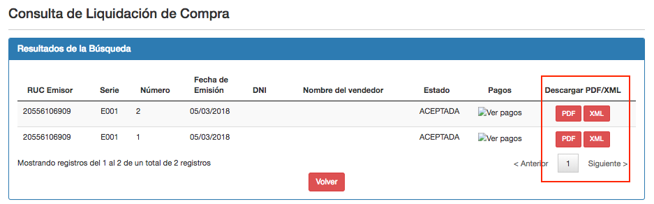 archivo xml liquidacion de compra