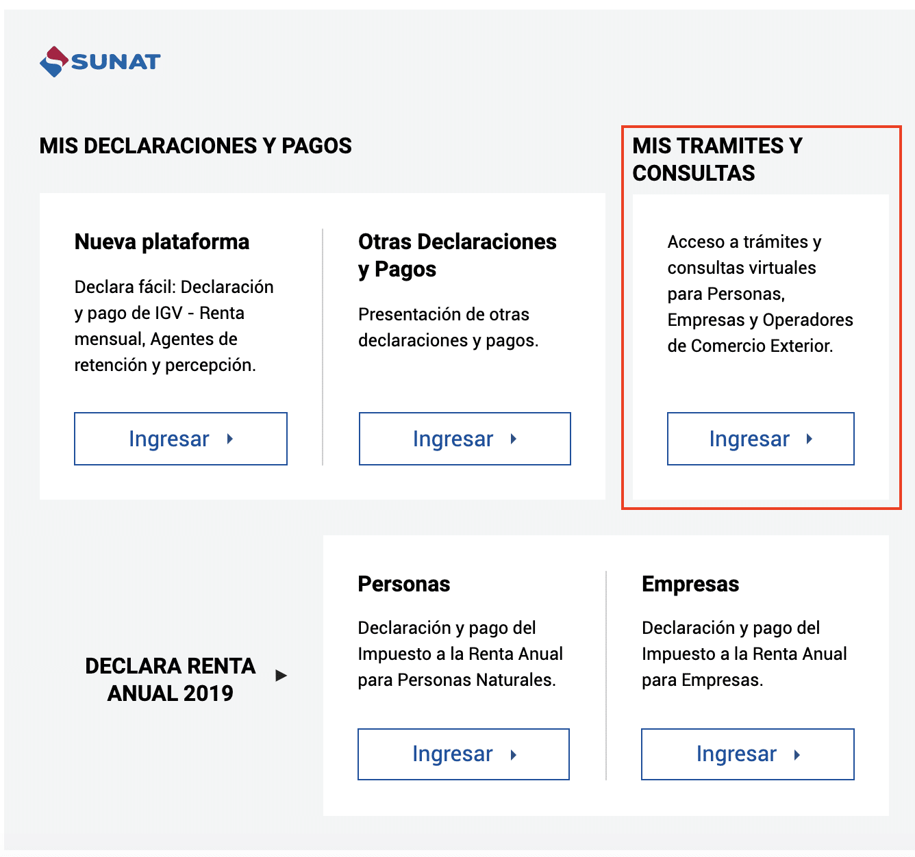 Operaciones en linea (SOL)