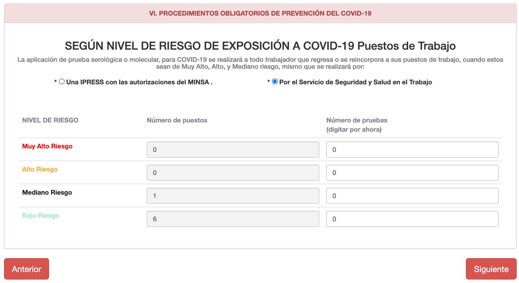 Registro PLan COVID CENSOPAS-18