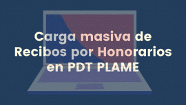 carga masiva de recibos por honorarios pdt plame