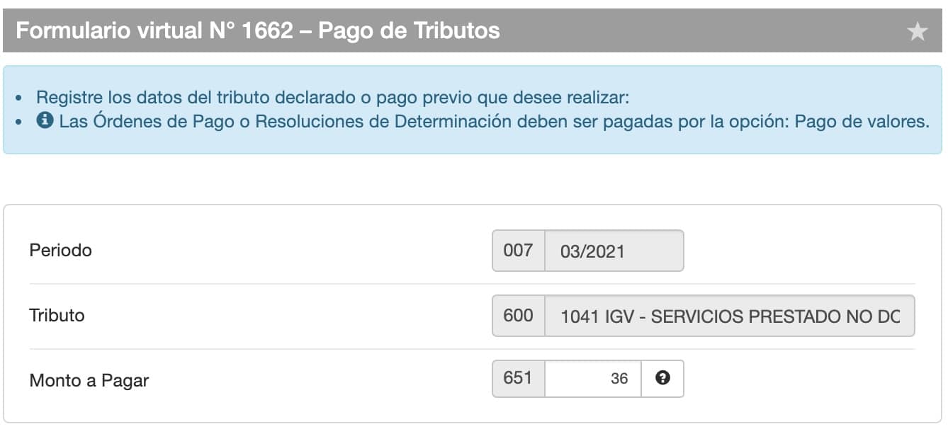 Pago IGV No Domiciliado