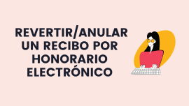 Nota de Credito Revertir Recibo por Honorario Electronico