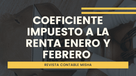 coeficiente renta enero y febrero