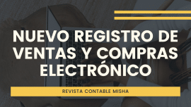 Nuevo Registro de Ventas y Compras Electronico