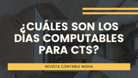dias computables para CTS