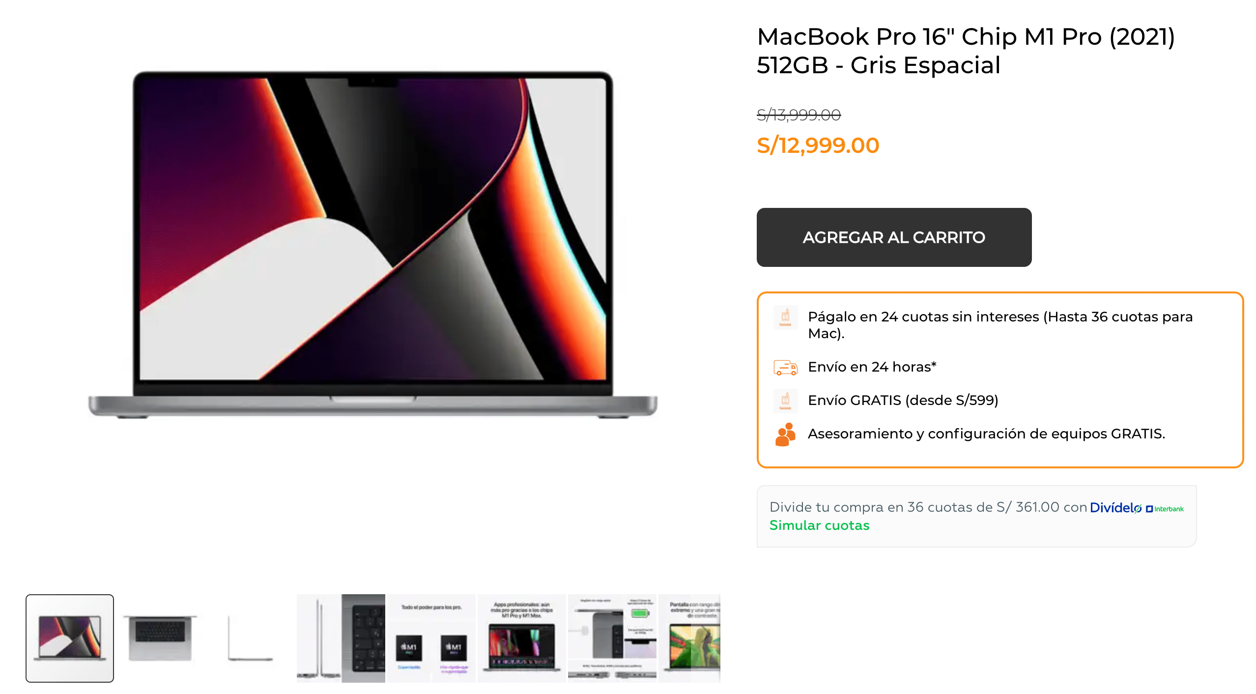 Macbook Pro M1 Pro 16