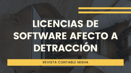 licencias software detracciones