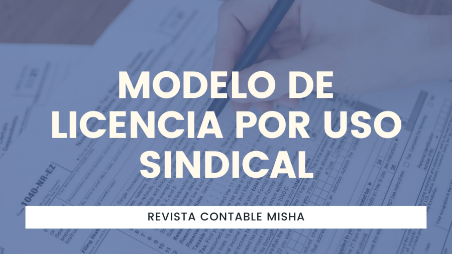 Modelo de Licencia por uso Sindical