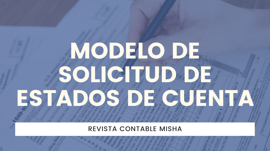 Modelo de solicitud de Estados de Cuenta a Banco
